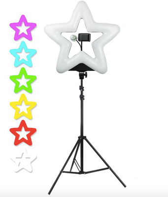 RGB LED лампа у формі зірки 47 см зі штативом 0978-9303 фото
