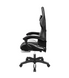 Кресло геймерское Kruger&Matz GX-150 с подставкой для ног Black/White 36133 фото 8