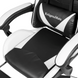 Кресло геймерское Kruger&Matz GX-150 с подставкой для ног Black/White 36133 фото 5