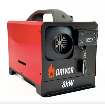 Автономний дизельний обігрівач (Webasto) Drivor 8 кВт (12В/24В/220В) з LCD-дисплеєм та пультом ДК 008788-76677 фото