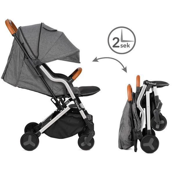 Прогулочная коляска Kidwell Mavero Silver/ Brown 14571 фото