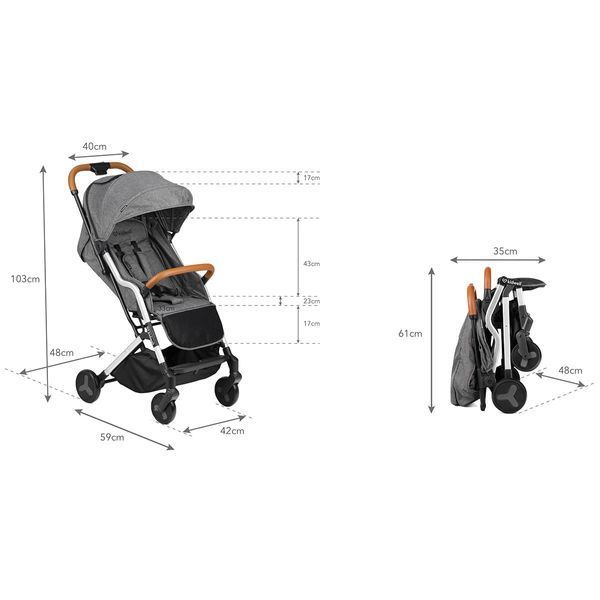 Прогулочная коляска Kidwell Mavero Silver/ Brown 14571 фото