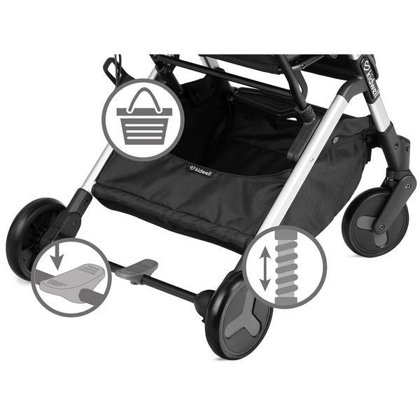 Прогулочная коляска Kidwell Mavero Silver/ Brown 14571 фото