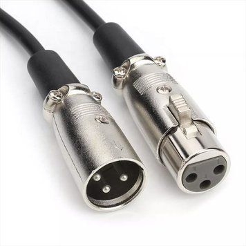 Кабель для мікрофону Manchez T50 XLR (тато) - XLR (мама), трьохконтактний 2 м ns-457 фото