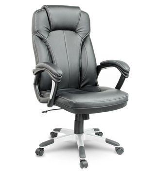Офисное кресло Sofotel EG-222 чорный Black, эргономичное, с подголовником, до 120 кг. SF222 фото