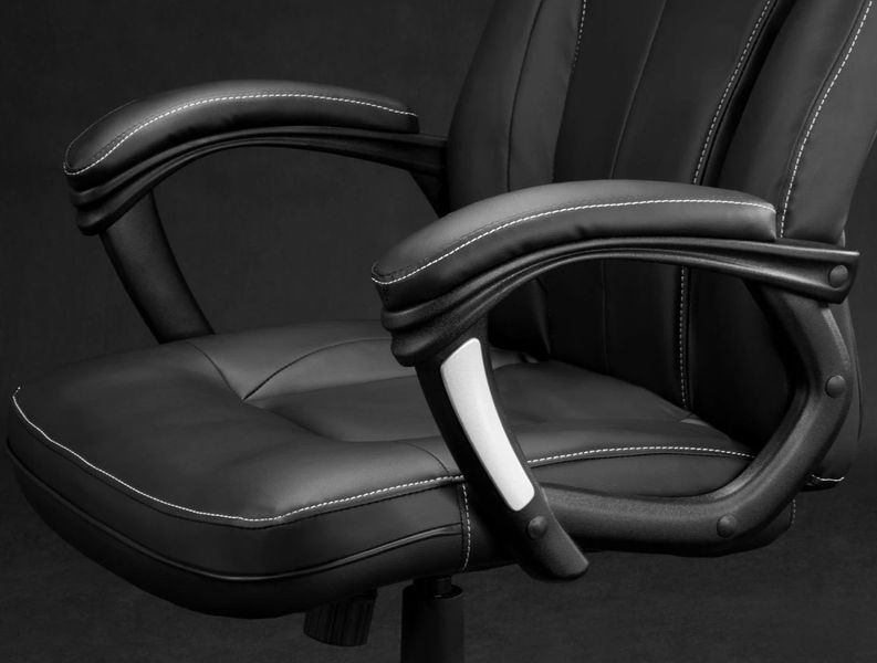 Офисное кресло Sofotel EG-222 чорный Black, эргономичное, с подголовником, до 120 кг. SF222 фото