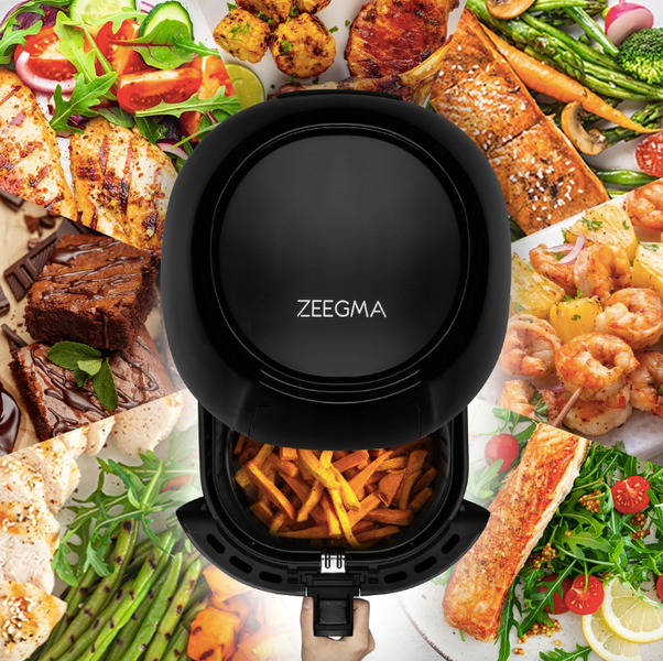 Аэрогриль Аэрофритюрница Zeegma Knapper GRAND Black 7,7 литров 0987656-39876 фото