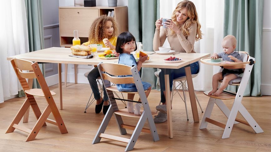 Стільчик для годування KiderKraft Enock Natural White 39751 фото