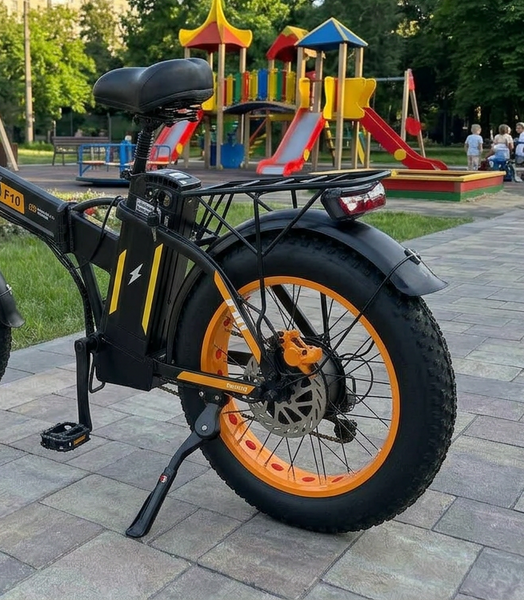 Електровелосипед MINAKO F10 PRO 2026 1200W 48V 21Ah &ndash; складаний фетбайк 20x4", PAS система, жовтий PRO1 фото
