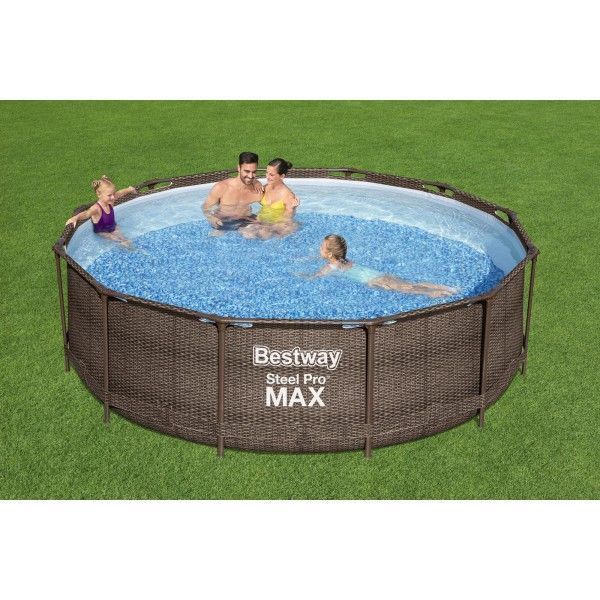 Каркасный бассейн Bestway 56709, размер 366 x 100 см с фильтрующим насосом и лестницей 15056 фото