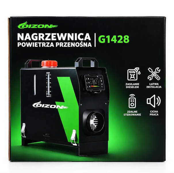 Автономний дизельний обігрівач DIZON 9 кВт 12/24/220 В Bluetooth для авто та приміщень DIZON1 фото