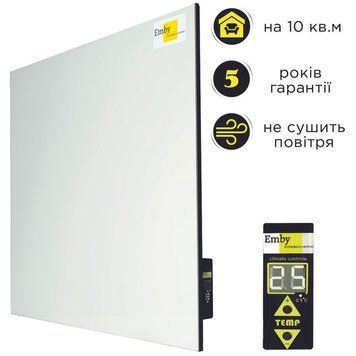 Керамический обогреватель Emby CHT-500 белый с терморегулятором на 10 кв.м 234-4447 фото