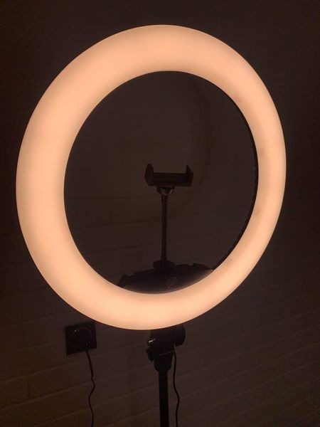 Кільцева лампа 45 cм KY-BK320 зі штативом 2 метри 34-222 фото