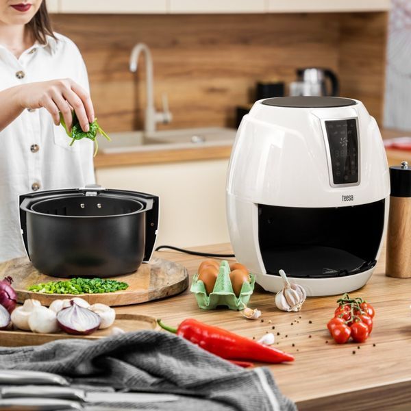 Аерогриль Аерофритюрниця TEESA DIGITAL AIR FRYER 3,2L WHITE 4354-333 фото