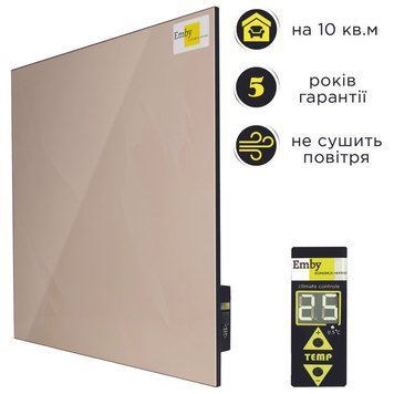 Керамический обогреватель Emby CHT-500 бежевый с терморегулятором на 10 кв.м 234-4448 фото