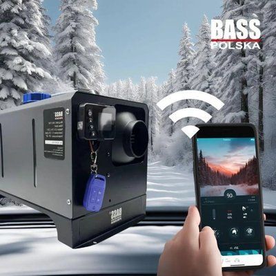 Автономний дизельний обігрівач для автомобіля та приміщень WEBASTO (вебасто) 12/230 В 9 kBt Bass Polska 4177 з WI-FI 324-2222 фото