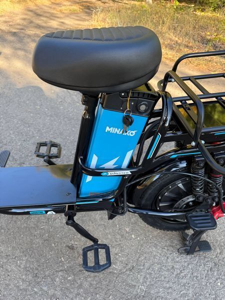 Електровелосипед MINAKO Monster PRO 1200W 60V 30Ah Black  MINAKO1 фото