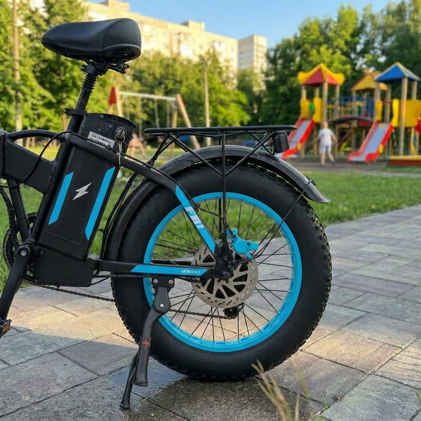 Електровелосипед MINAKO F10 PRO 2026 1200W 48V 21Ah &ndash; складаний фетбайк 20x4", PAS система , синій PRO2 фото
