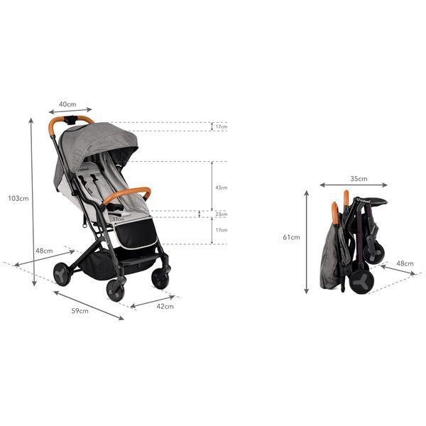 Прогулочная коляска Kidwell Mavero Black/ Brown 12289 фото