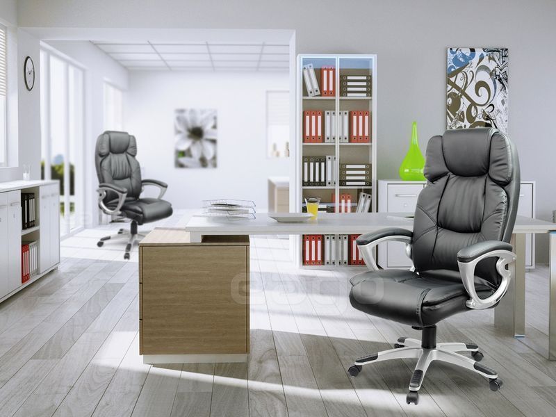 Офисное кресло Sofotel EG-227 черный Black, эргономичное, с подголовником, до 120 кг SF87 фото