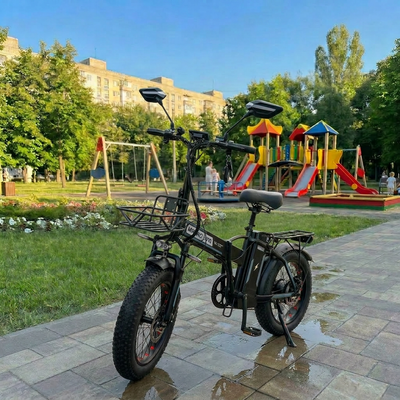Электровелосипед MINAKO F10 PRO 2026 1200W 48V 21Ah &ndash; складной фетбайк 20x4", гидравлический тормоз, PAS, серый PRO3 фото