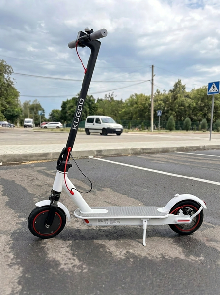 Електросамокат Kugoo M365 PRO MAX  Білий з переднім амортизатором 600Вт 13Ah Kugoo1 фото