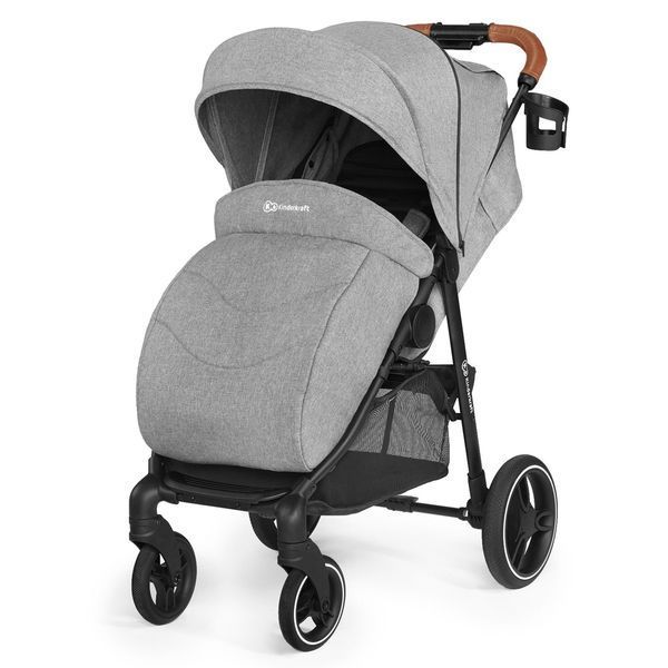 Прогулянкова коляска KiderKraft GRANDE LX Gray 12045 фото