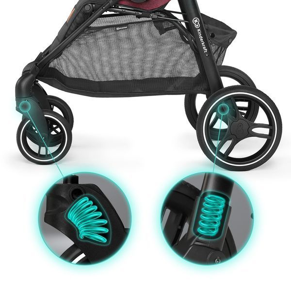 Прогулянкова коляска KiderKraft GRANDE LX Gray 12045 фото