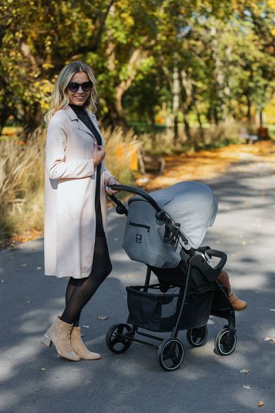 Прогулянкова коляска 4Baby RAPID XXIII Melange Light Grey 24441 фото