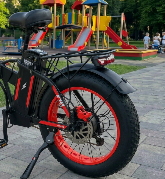 Електровелосипед MINAKO F10 PRO 2026 1200W 48V 21Ah &ndash; складаний фетбайк 20x4", PAS система, червоний PRO4 фото