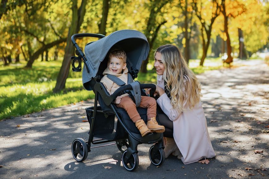 Прогулянкова коляска 4Baby RAPID XXIII Melange Light Grey 24441 фото