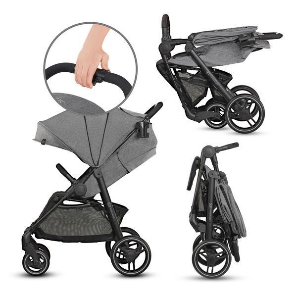 Прогулянкова коляска KinderKraft Grande CITY grey 11057 фото