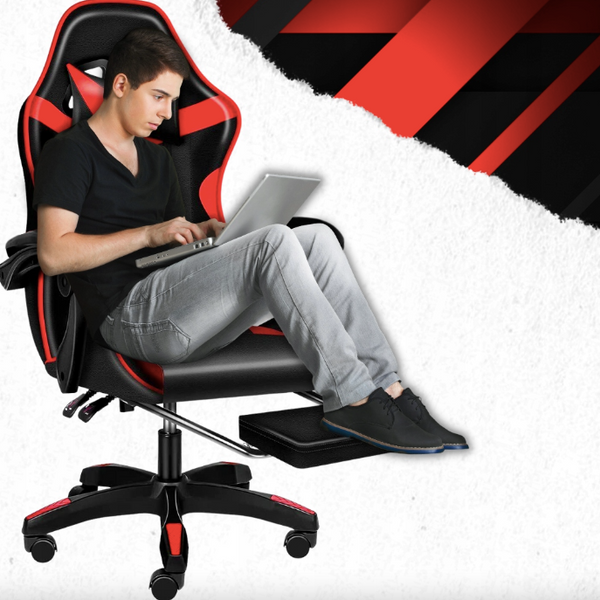 Геймерське крісло Hanert G-Force Black/Red з підставкою для ніг G-Force фото