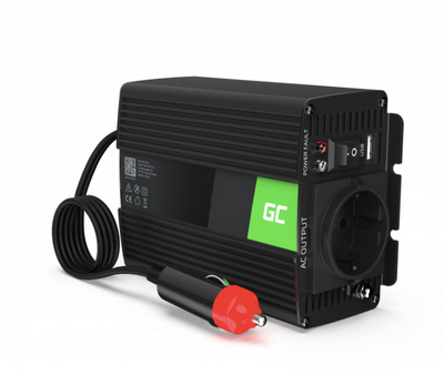 Перетворювач напруги інвертор Green Cell 12V на 230V 150W/300W 8789000 фото
