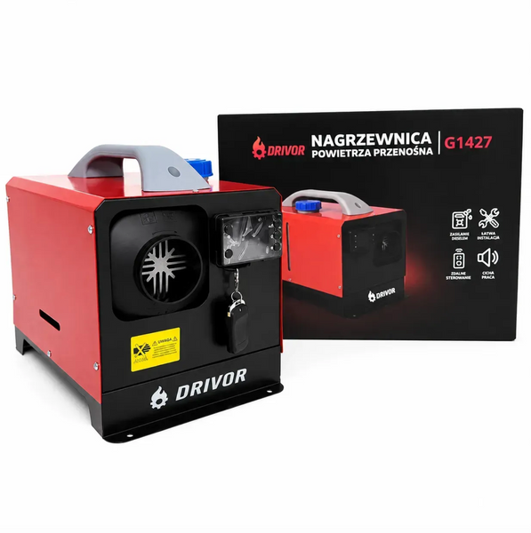 Автономний дизельний обігрівач DRIVOR 9 кВт 12/24/220 В Bluetooth для авто та приміщень DRIVOR4 фото