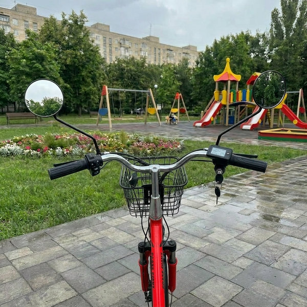 Електровелосипед Green Giant U18 Eco 600W червоний - вантажний посилений багажник 55M фото