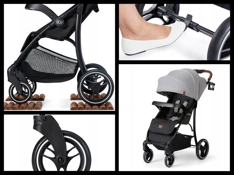 Прогулянкова коляска KiderKraft CRUISER LX Grey 10207 фото