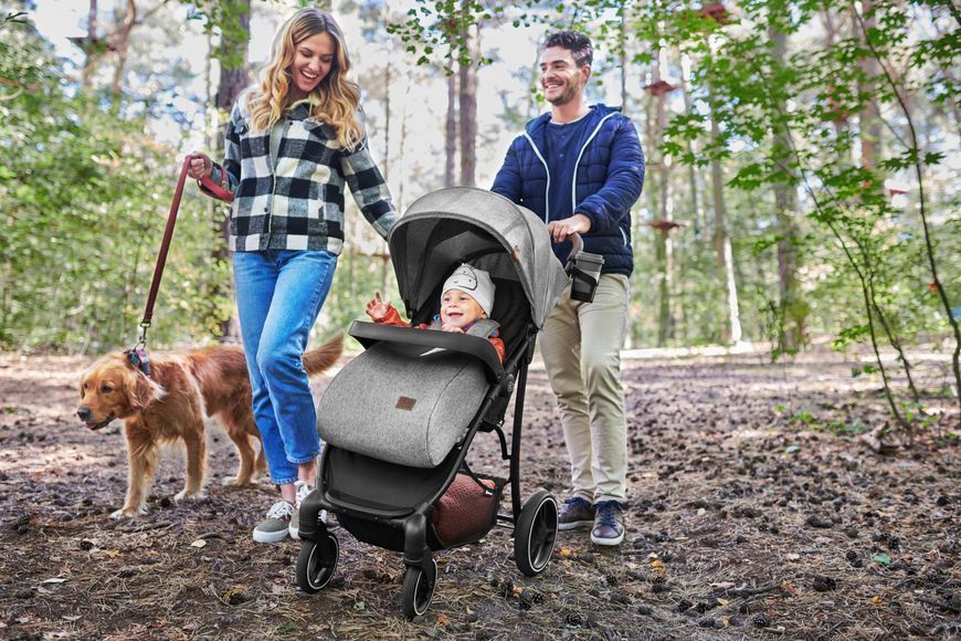 Прогулянкова коляска KiderKraft CRUISER LX Grey 10207 фото