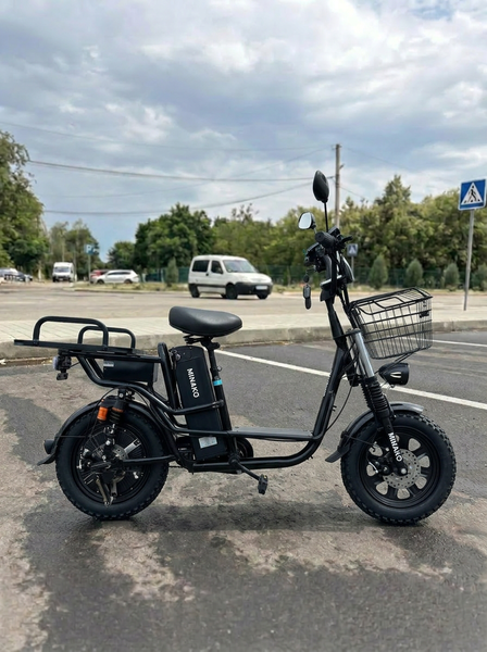 Електровелосипед MINAKO Monster PRO 1200W 60V 23Ah Black 2 Багажники  876567-87890 фото