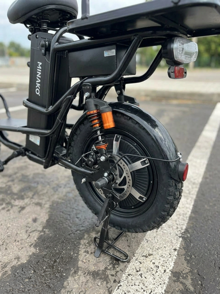 Електровелосипед MINAKO Monster PRO 1200W 60V 23Ah Black 2 Багажники  876567-87890 фото