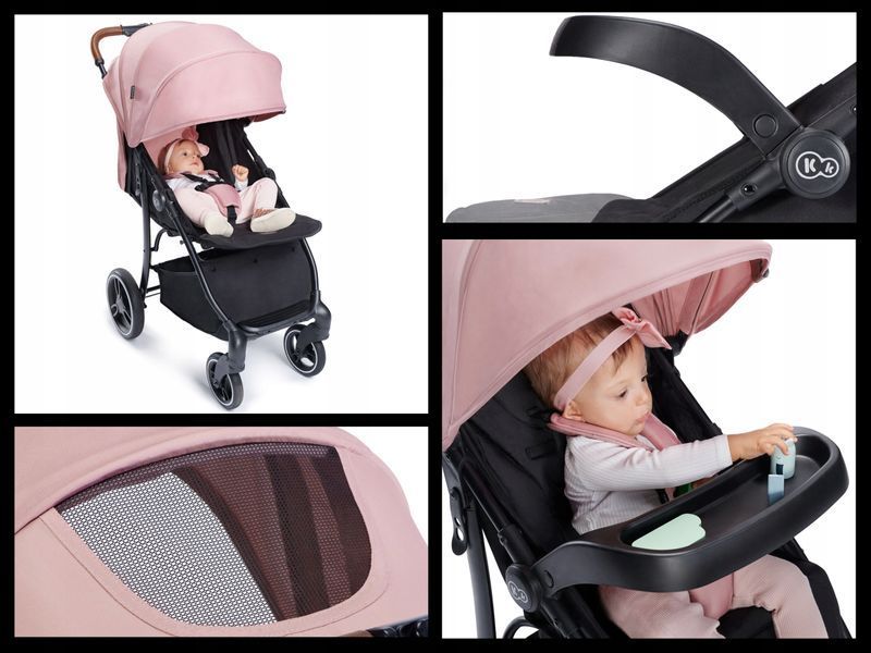 Прогулянкова коляска KiderKraft CRUISER LX Pink 10195 фото