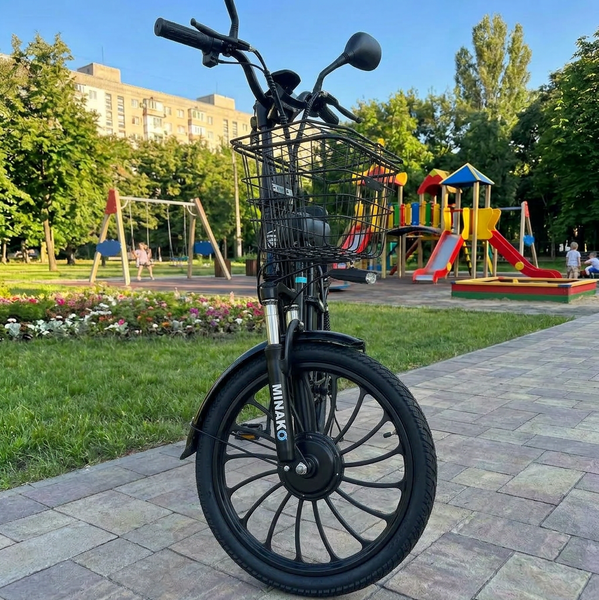 Електровелосипед MINAKO PRO 20" 800W подвійна амортизація  15Ah 48W з розкладним сидінням-багажником  MINAKOPRO2 фото