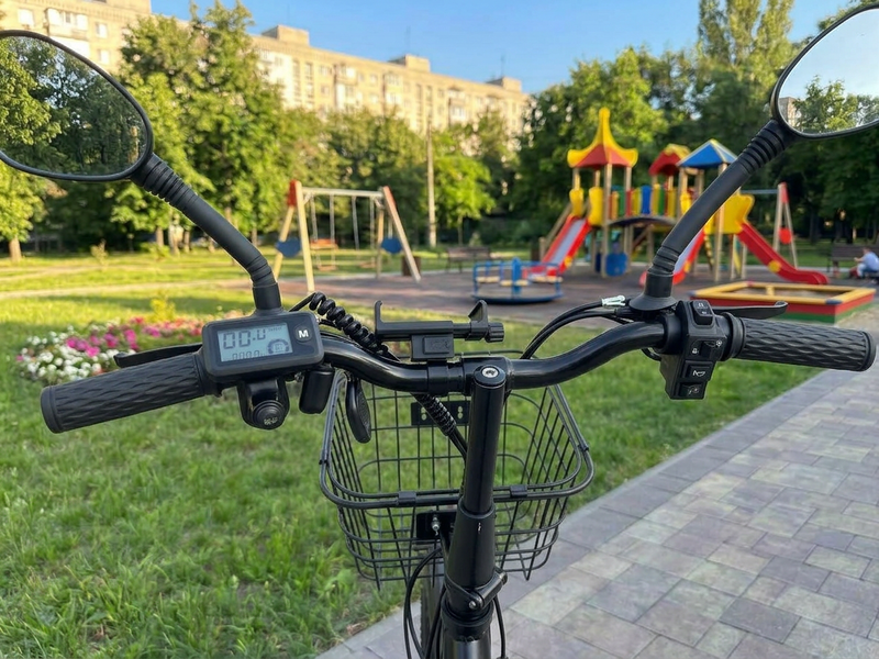Електровелосипед MINAKO PRO 20" 800W подвійна амортизація  15Ah 48W з розкладним сидінням-багажником  MINAKOPRO2 фото