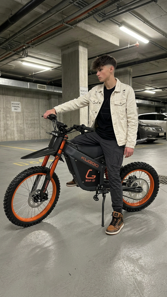 KUGOO Wish 01 ULTRA Orange 2026 &mdash; Електробайк нового покоління 2900W / 35Ah з NFC та м'якою підвіскою 1ULTRA фото
