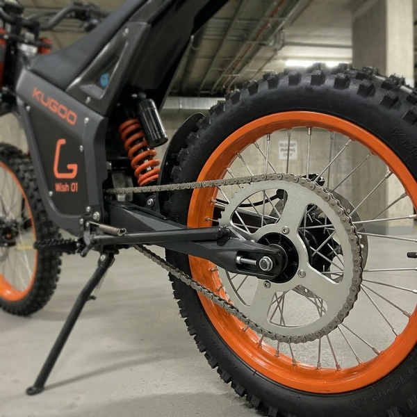 KUGOO Wish 01 ULTRA Orange 2026 &mdash; Електробайк нового покоління 2900W / 35Ah з NFC та м'якою підвіскою 1ULTRA фото
