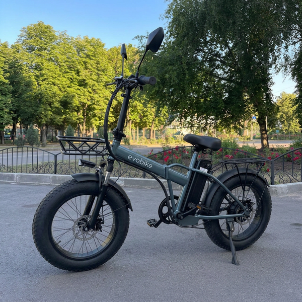 EVOBIKE Storm V8S 1000W 48V 18Ah &mdash; складаний електровелосипед Fat Bike 20&times;4&rdquo; Сірий V8S фото