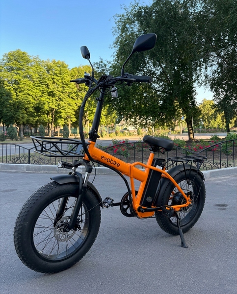 EVOBIKE Storm V8S 1000W 48V 18Ah &mdash; складаний електровелосипед Fat Bike 20&times;4&rdquo; Помаранчевий V8S1 фото