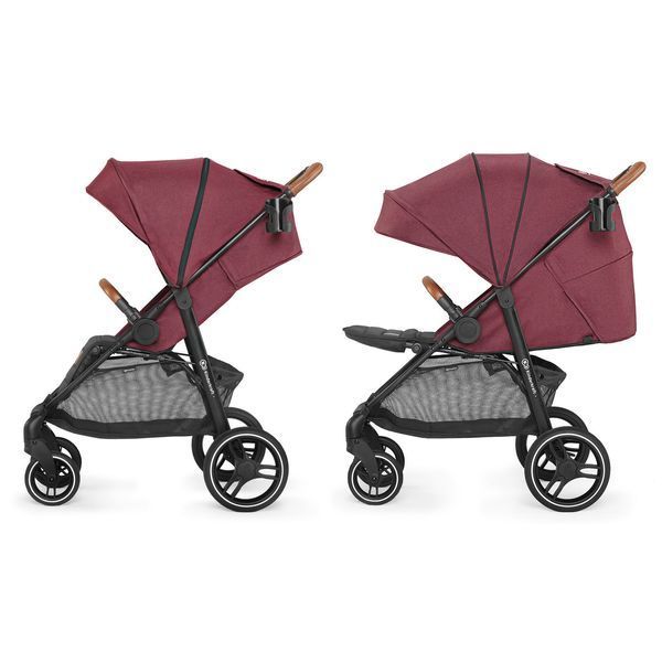 Прогулянкова коляска KiderKraft GRANDE LX Burgundy 10080 фото