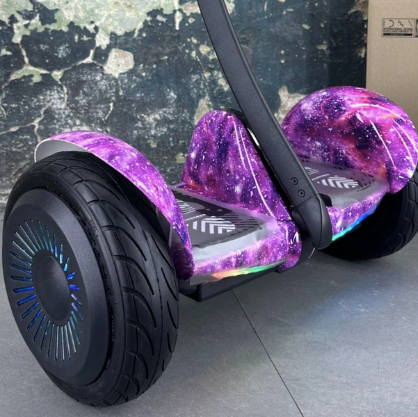 !НОВАЯ ПАРТИЯ!Гироскутер Segway Xiaomi NineBot Mini Гироборд С Ручкой Фиолетовый космос 2994949-48494944 фото