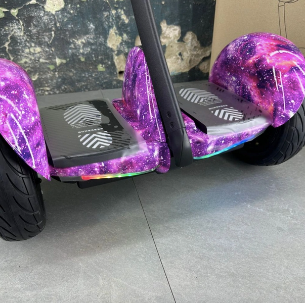 !НОВАЯ ПАРТИЯ!Гироскутер Segway Xiaomi NineBot Mini Гироборд С Ручкой Фиолетовый космос 2994949-48494944 фото